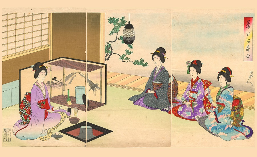 Treinamento de Funcionários Para Restaurante Japonês - Mulheres numa cerimônia de chá